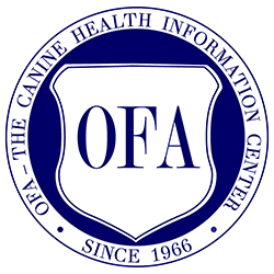 Logo: OFA - The Canine Health Information Center